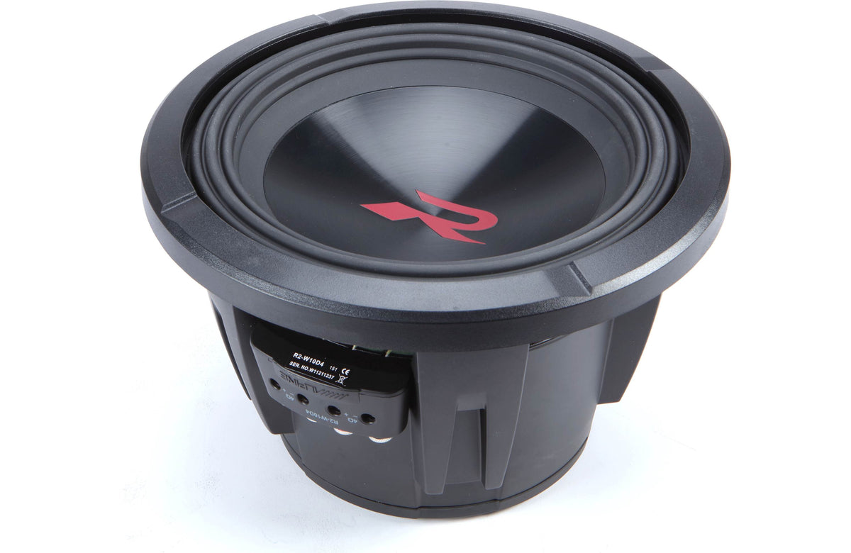 Next-Generation 10-inch R-Series Subwoofer with Dual 4-Ohm Voice Coils