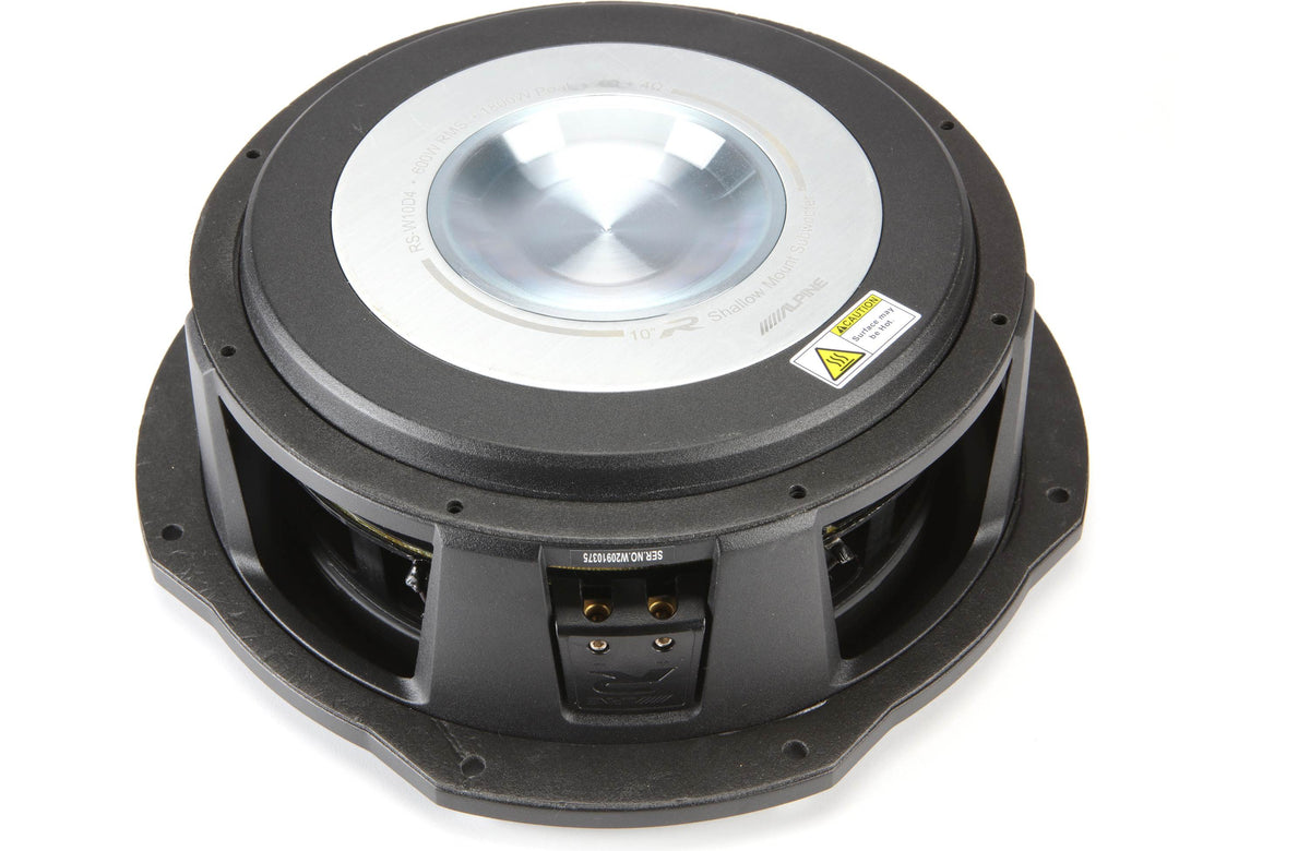 10-inch R-Series Shallow Subwoofer with Dual 4-Ohm Voice Coils