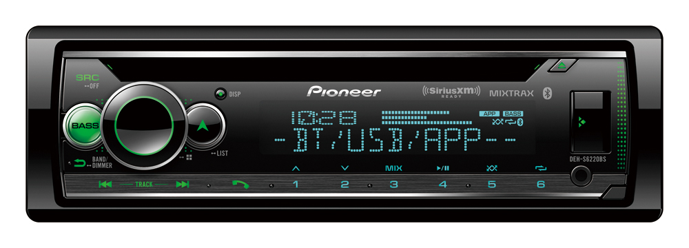 Single DIN CD Receiver with Bluetooth and SiriusXM- Ready