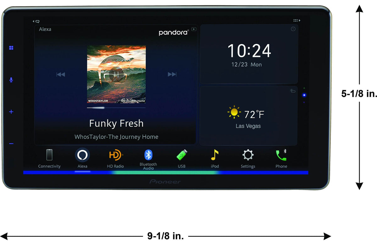 9&quot; with Android Auto and Apple CarPlay Multimedia Digital Media Receiver with Modular Design