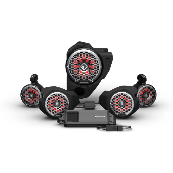 RZR Ride Command® Stage 5: 3-Way Interface, 1500 watt, Front Color Optix™ Speaker, Subwoofer &amp; Rear Speaker Kit for Select Polaris® RZR® Models (Gen-3)