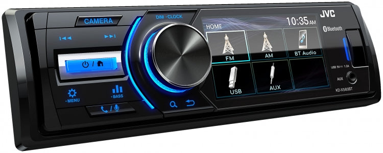 SDin Mechless Marine Receiver (3" Display - BT / USB / AUX / Camera Input)