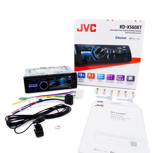 SDin Mechless Marine Receiver (3" Display - BT / USB / AUX / Camera Input)