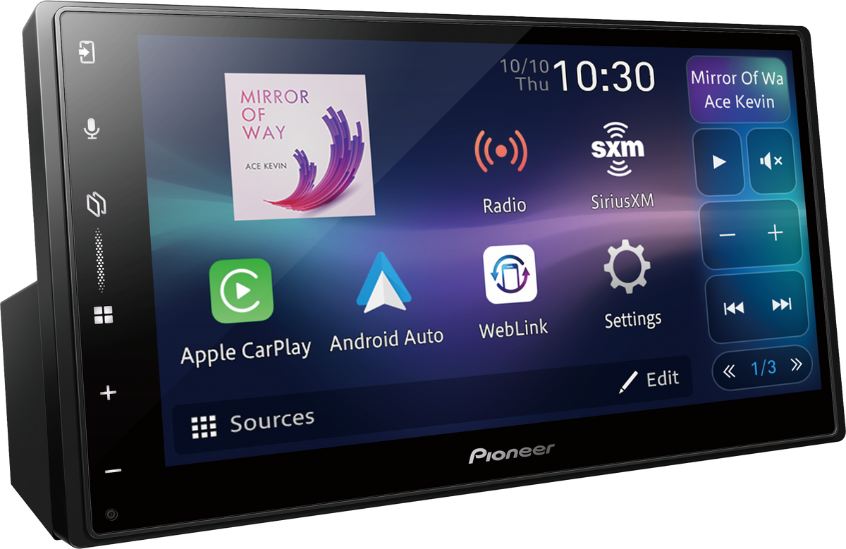 6.8-In. Digital Media Receiver W/ Wireless Apple Carplay &amp; Android Auto