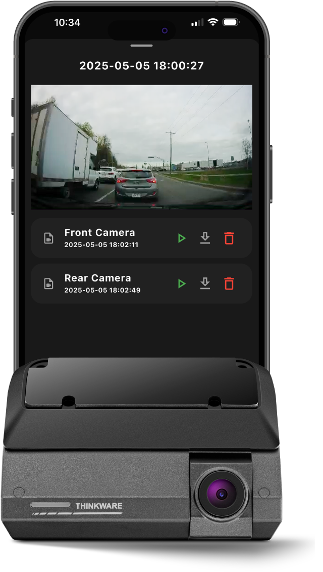 F790AIR - 2-Channel Dual Camera Dashcam, Compatible with MyCar2
