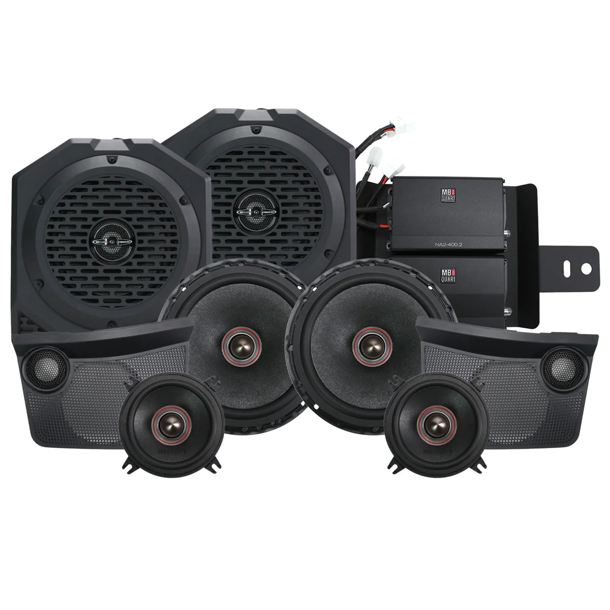 Ford Bronco 2021-2026 800W 8 Speaker System for the OEM Base Models & Aftermarket Source Units