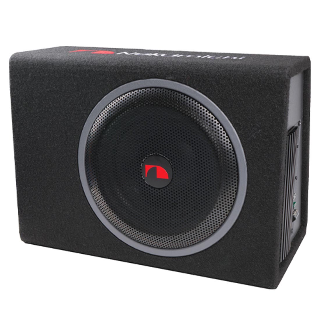 Active 10&quot; Subwoofer Enclosure with Built-in Amplifier + Amp Kit