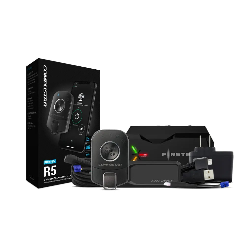 Compustar 2-Way 1-Button LED LoRa Remote (RF) Kit Includes X2-LTE - Up to 10,000ft