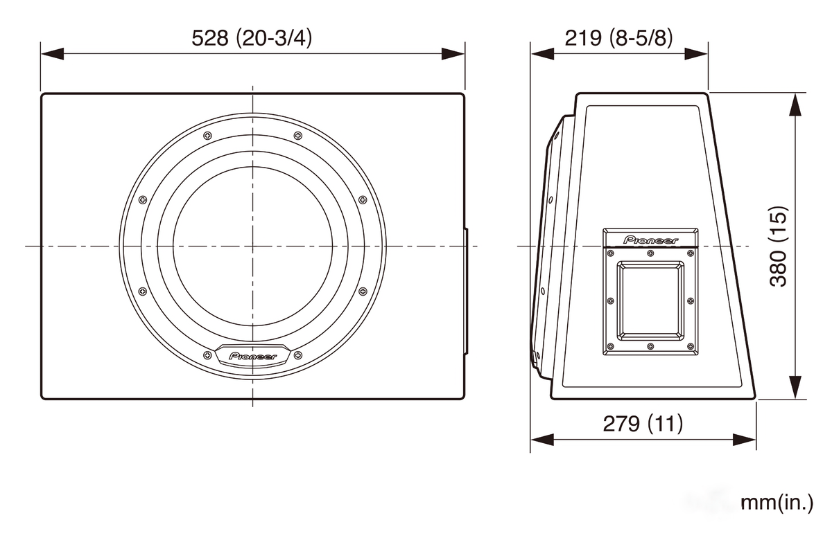 12&quot; - 1200w Max Power, Built-In 350w Output Amplifier - Sealed Subwoofer