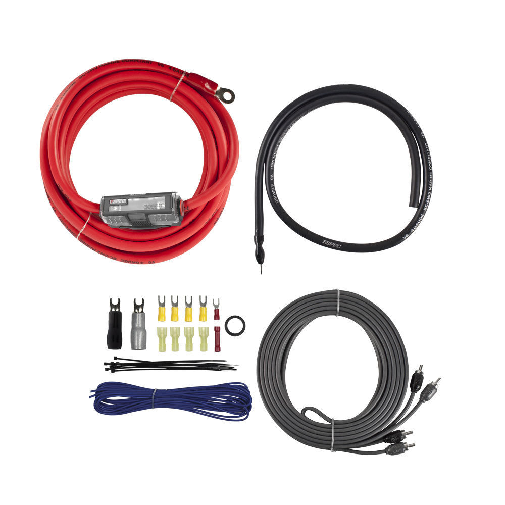 V8 Series 4-Gauge 1500-Watt Amplifier Installation Kit