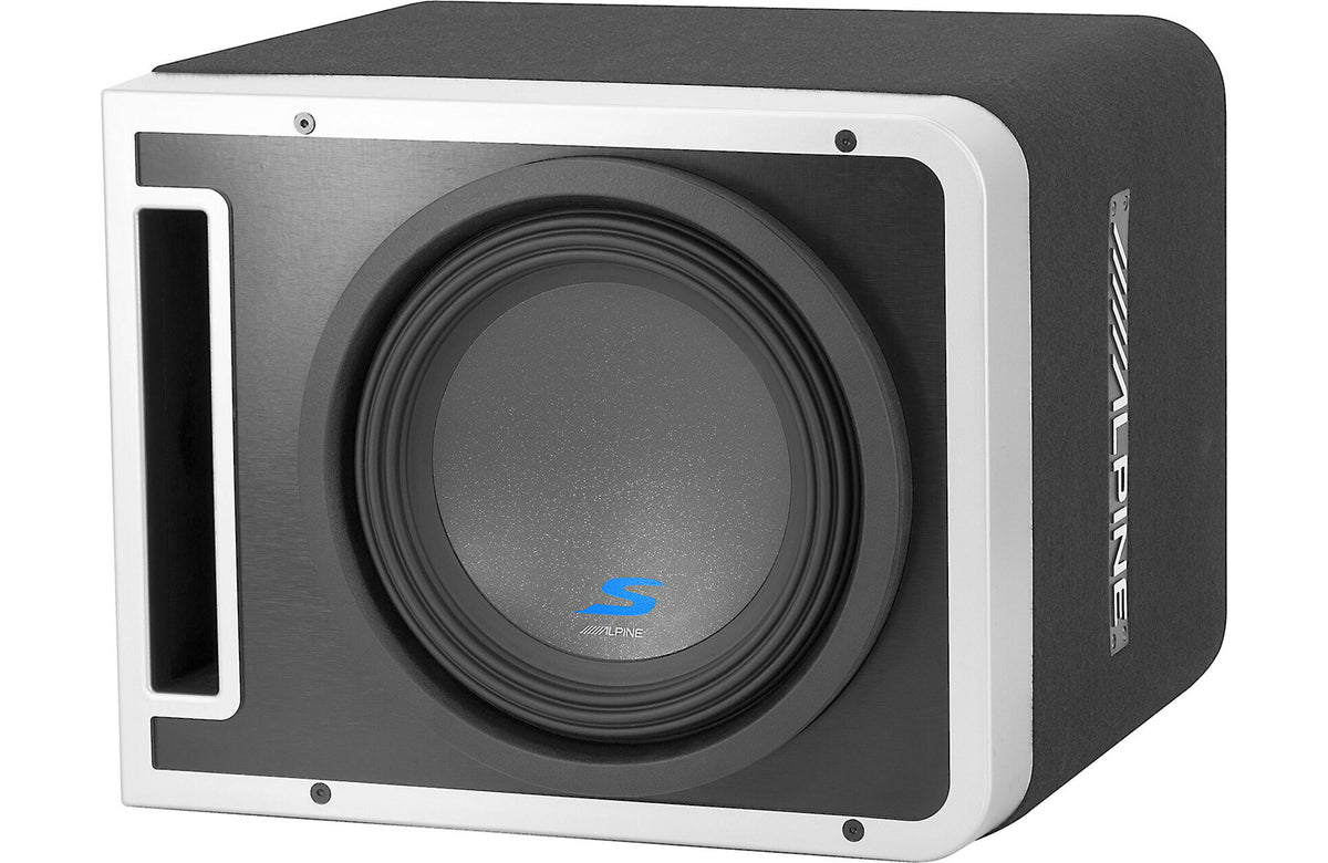 Single 10&quot; Alpine Halo S-Series Preloaded Subwoofer Enclosure with ProLink