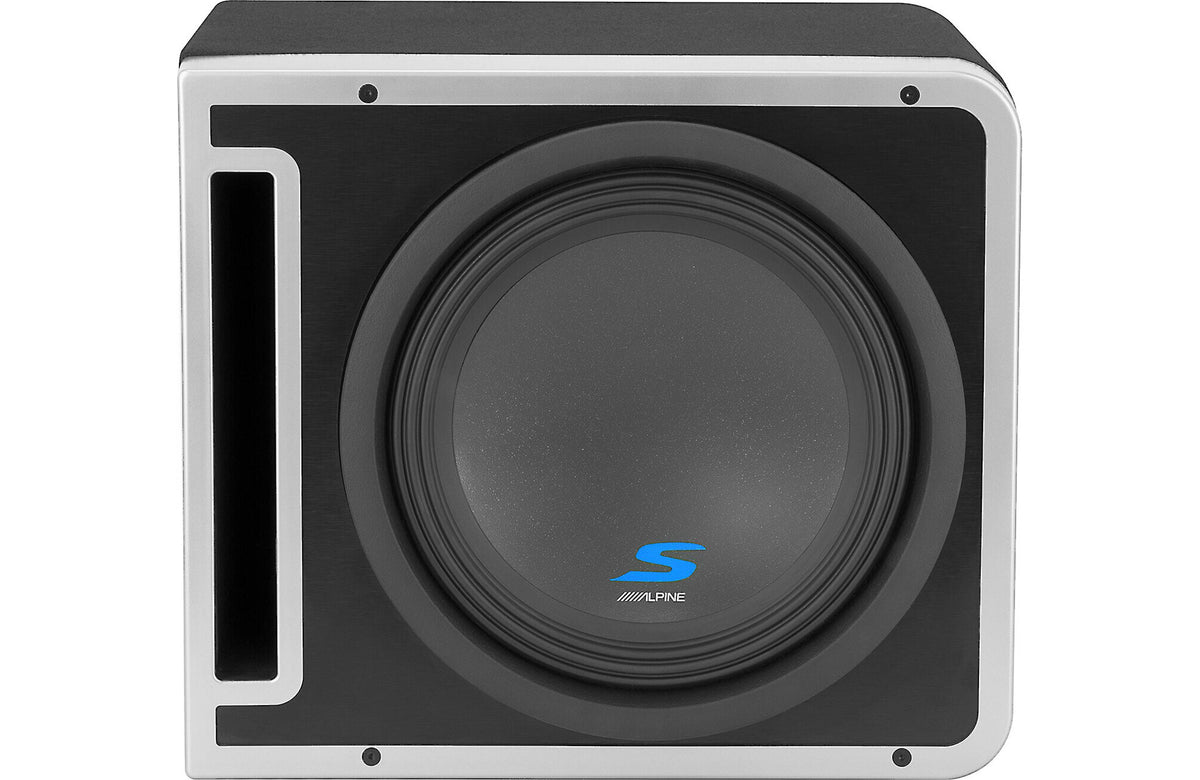 Single 12&quot; Alpine Halo S-Series Preloaded Subwoofer Enclosure with ProLink