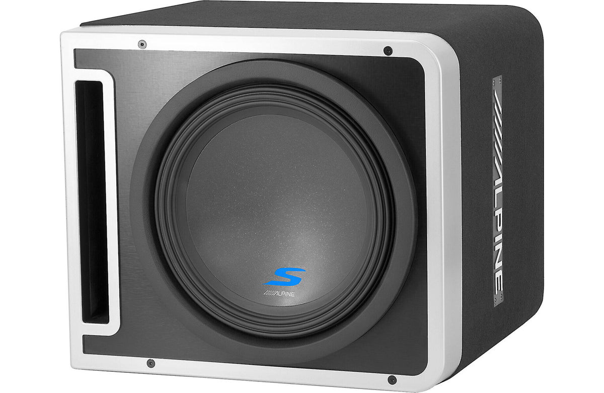 Single 12&quot; Alpine Halo S-Series Preloaded Subwoofer Enclosure with ProLink