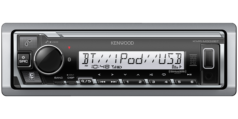 SDin Mechless Marine Receiver (USB / AUX / Bluetooth / SiriusXM Ready)