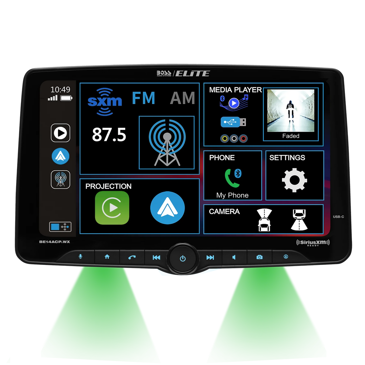 14" Floating Digital multimedia receiver (No Disk)