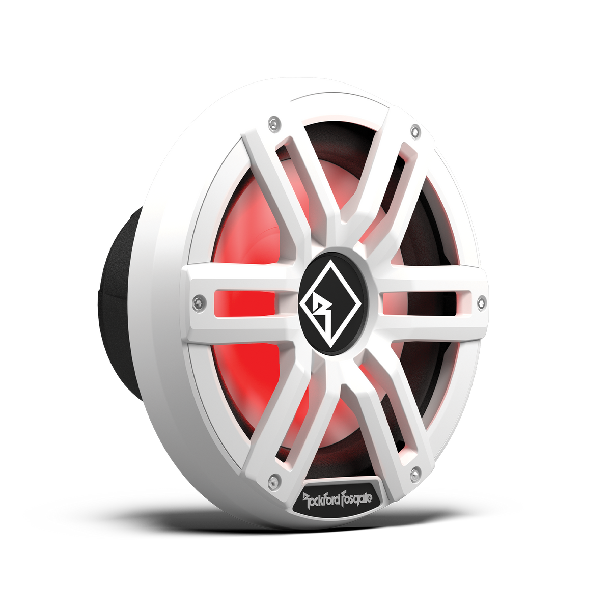 White 10&quot; Color Optix sealed marine subwoofer, DVC (4Ω) 400 watts RMS,