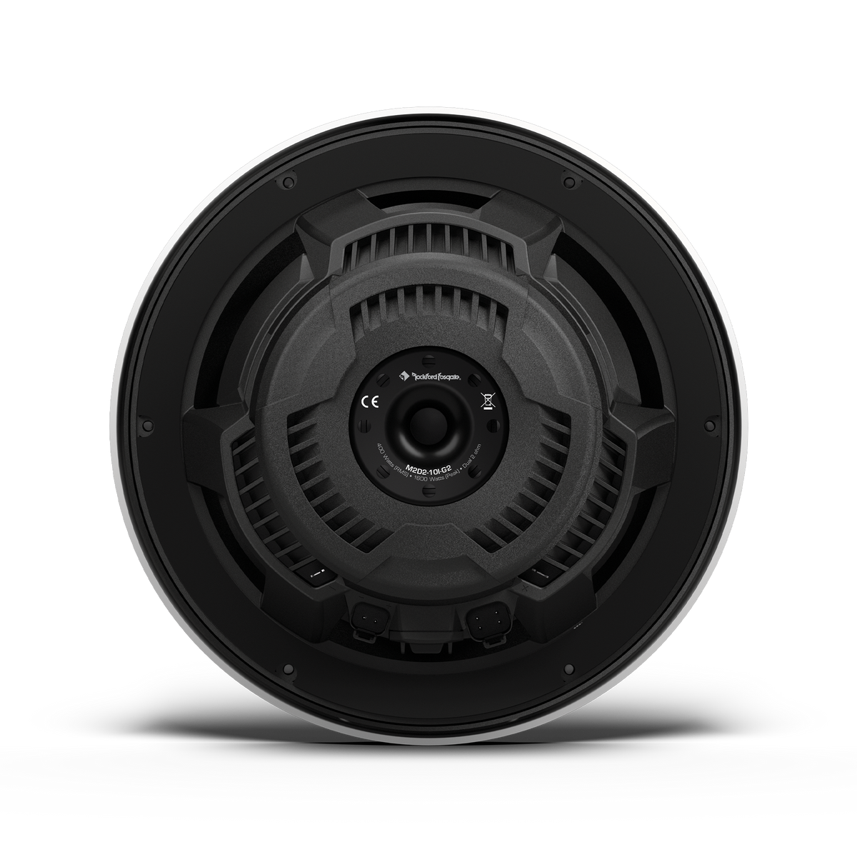 White 10&quot; Color Optix sealed marine subwoofer, DVC (4Ω) 400 watts RMS,