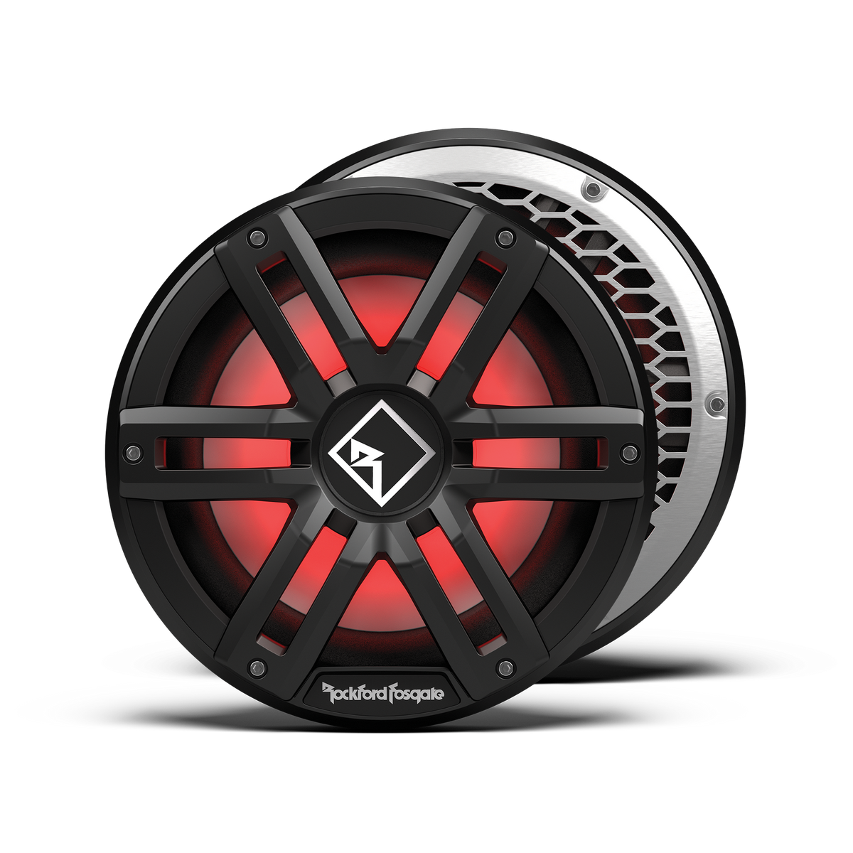Black 10&quot; Color Optix infinite baffle marine subwoofer, DVC (4Ω) 400 watts RMS,