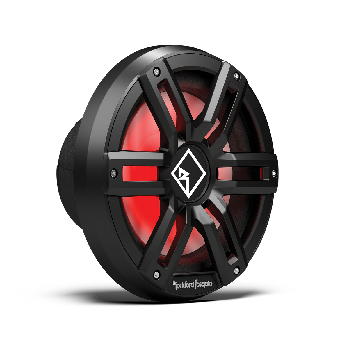 Black 10&quot; Color Optix infinite baffle marine subwoofer, DVC (4Ω) 400 watts RMS,