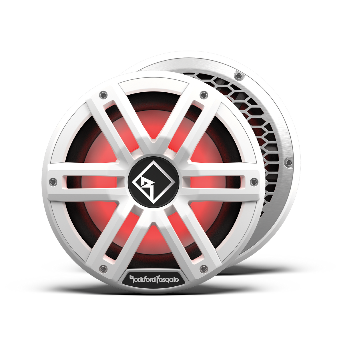 White 10&quot; Color Optix sealed marine subwoofer, DVC (4Ω) 400 watts RMS,