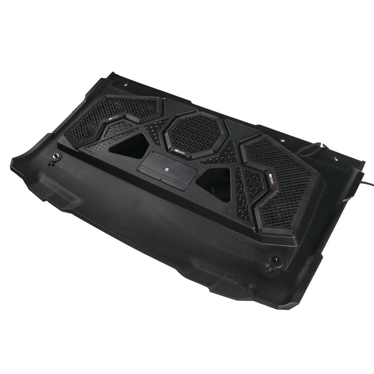 500-watt, audio roof with a dash-mounted GMR-LCD source unit.