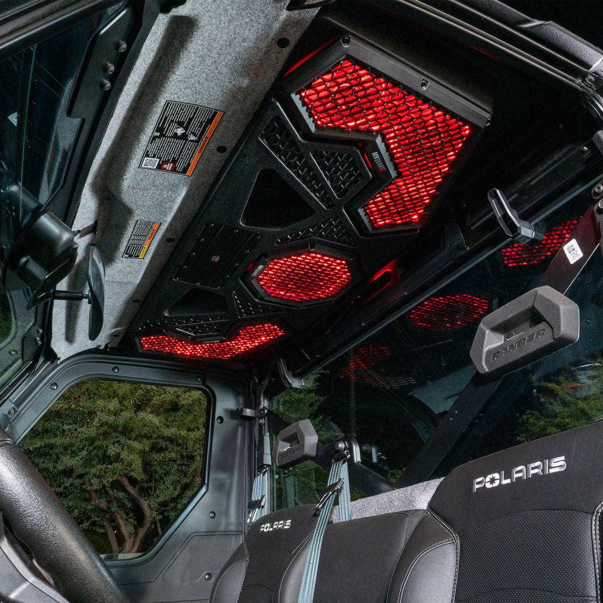 500-watt Ranger audio roof with a dash-mounted GMR7V1 source unit
