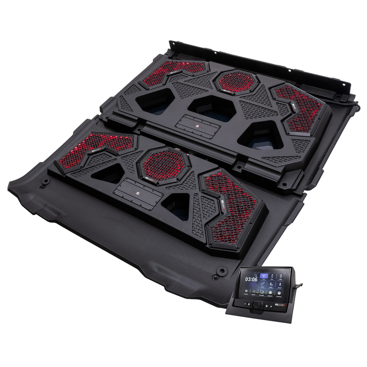 1000-watt Ranger audio roof with a dash-mounted GMR7V1 source unitB
