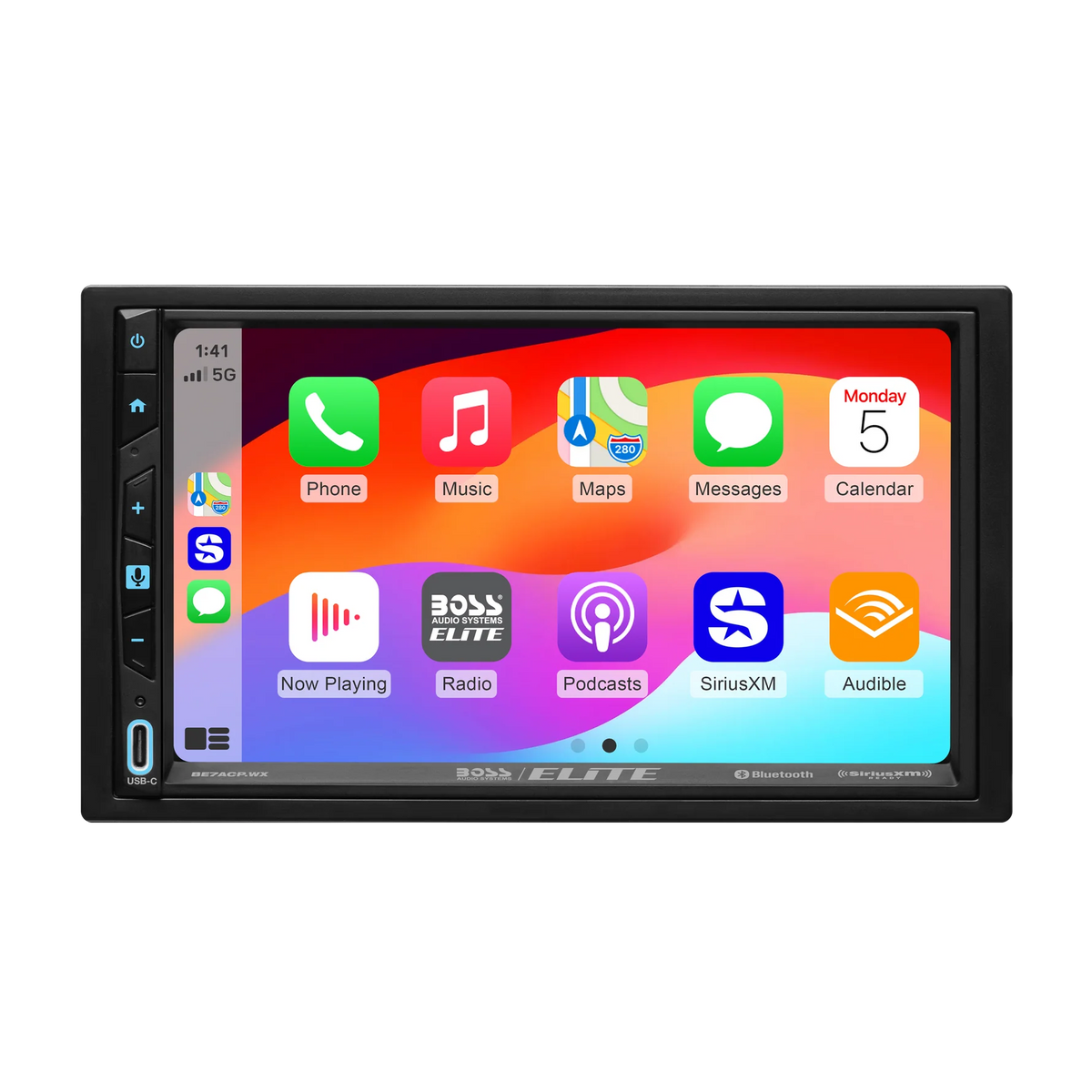 Double DIN Car Stereo - Wireless Apple CarPlay, Android Auto, Sirius XM-Ready