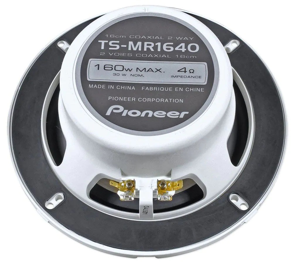 6½&quot; - 2-way, 160w Max Power, Water-resistant IMPP Woofer Cone, 1-1/8&quot; Tweeter Dome - Marine Speakers (pair)