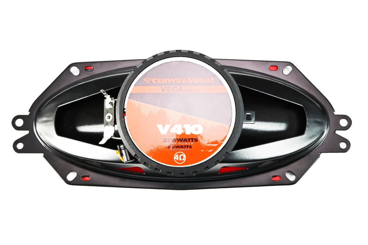 Vega 4"x10" 2-Way Coaxial Full Range Speakers (4Ω)