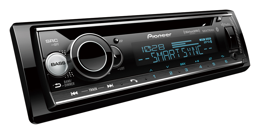 Single DIN CD Receiver, Bluetooth with Built in HD Radio and SiriusXM- Ready