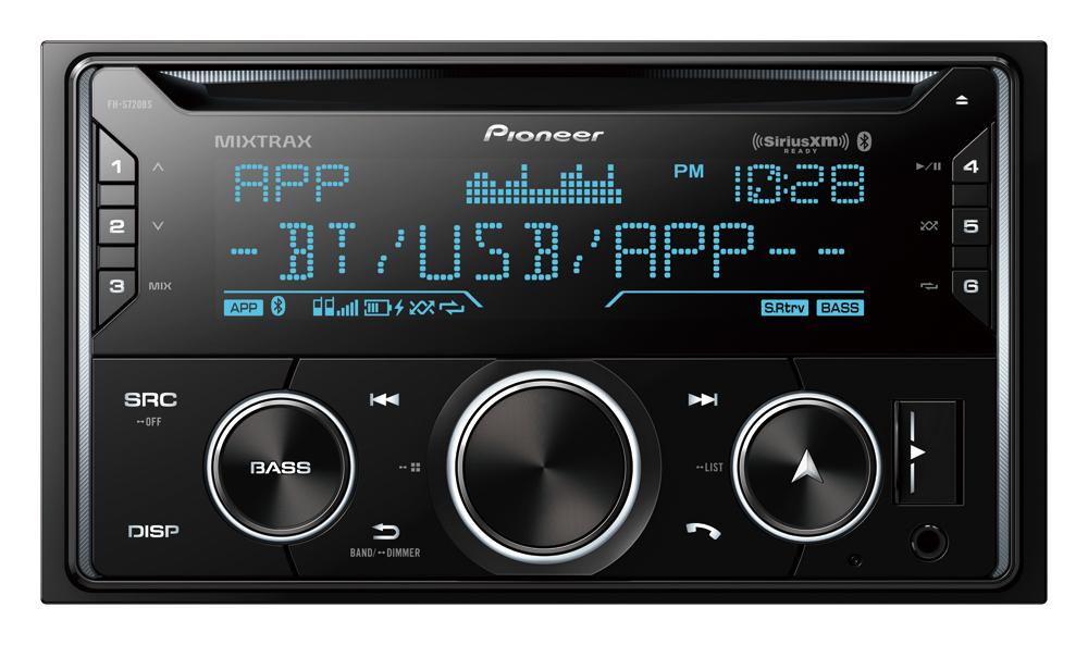 Double DIN CD Receiver with Bluetooth